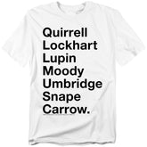 Harry Potter Professors Men's 18/1 Cotton Short-Sleeve T-Shirt